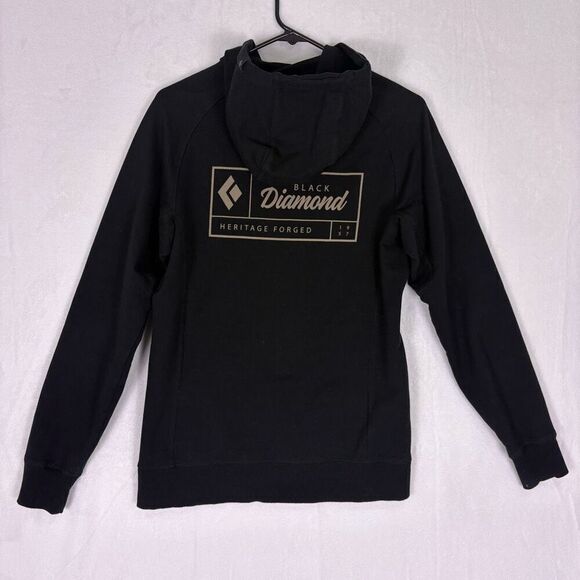 Black Diamond Black Hooded Zip Up Sweatshirt Women's XS - Picture 7 of 11